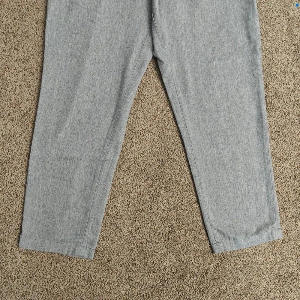 Rageblue Mens Gray Pleated Tapered Trousers Elastic Waist Cuffed Pants Size L